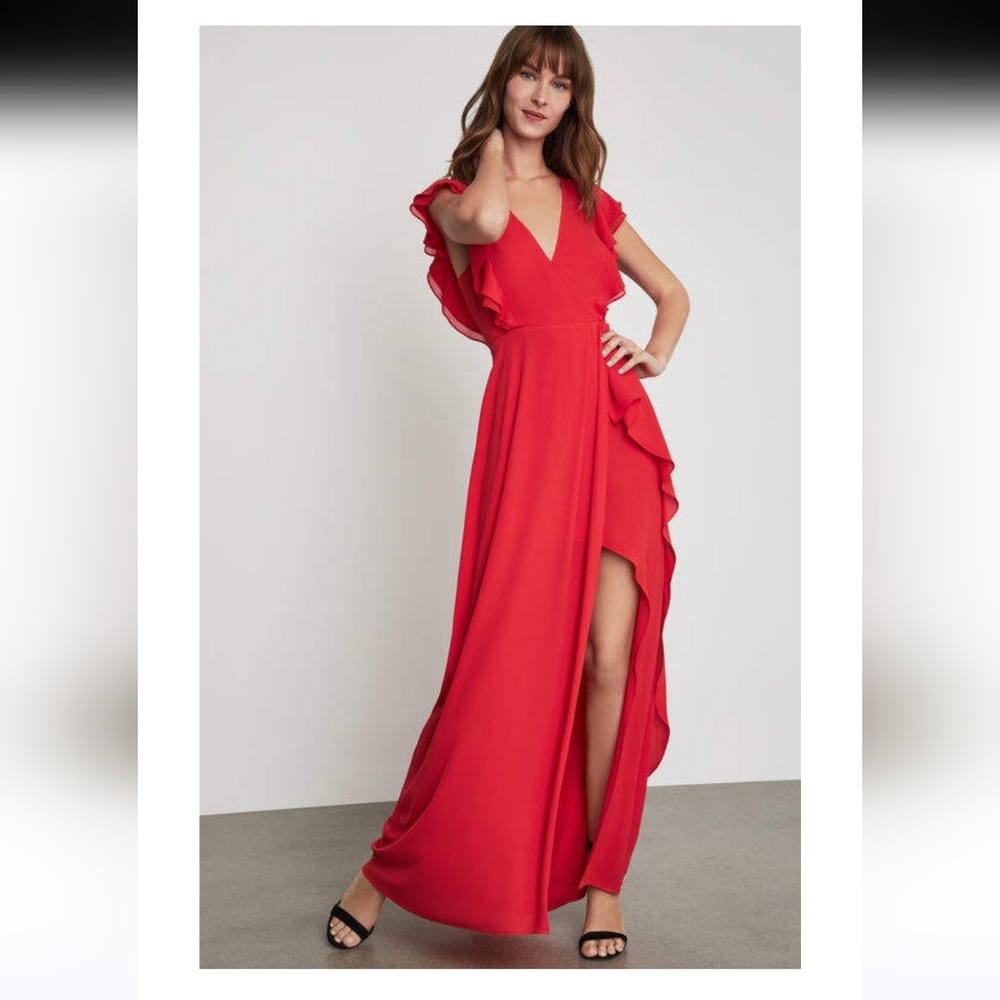 BCBG Mara Flutter Sleeve Dress